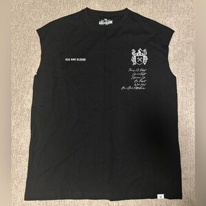 NEW! Axe and Sledge Black Sleeveless Men's Shirt